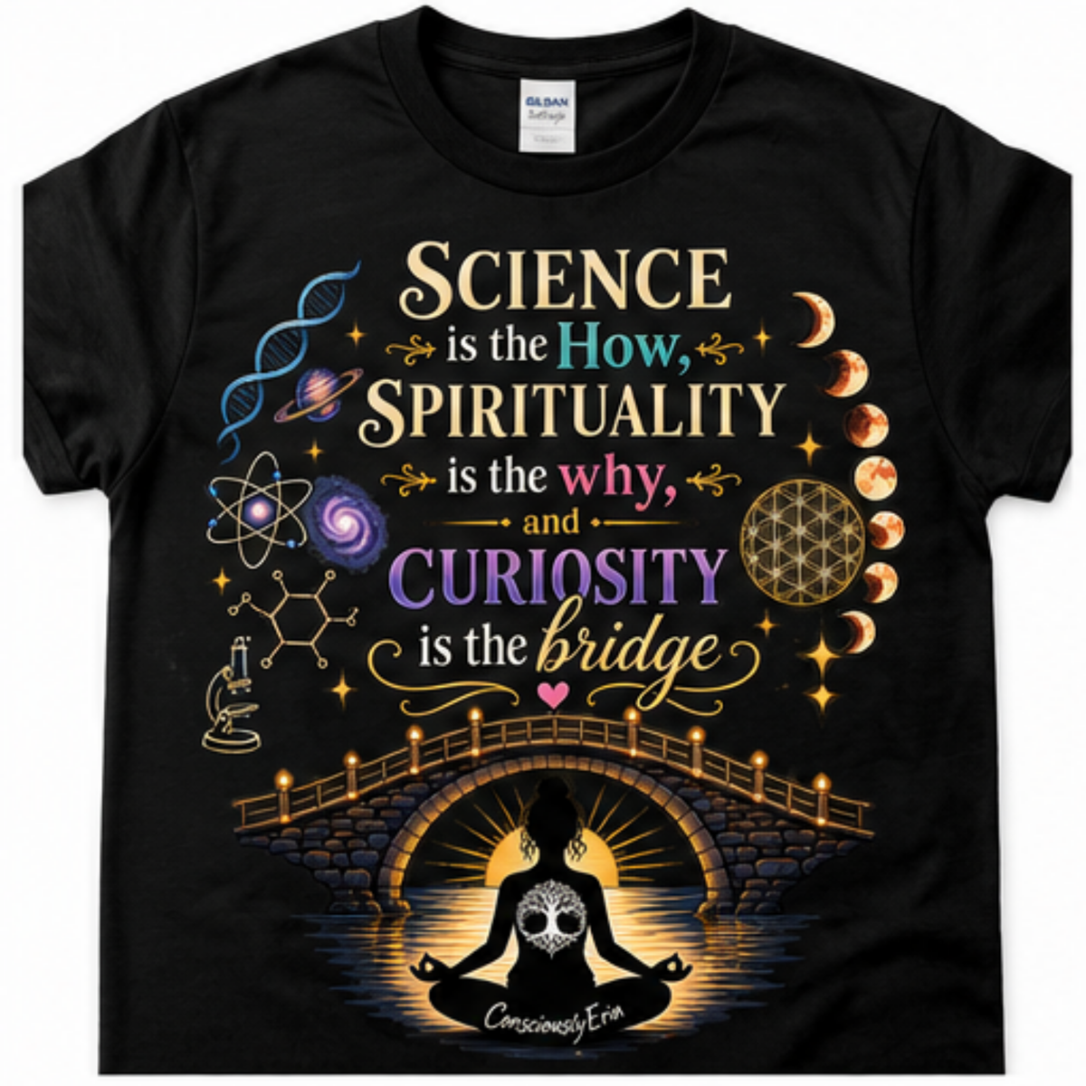 Science • Spirituality • Curiosity T-Shirt