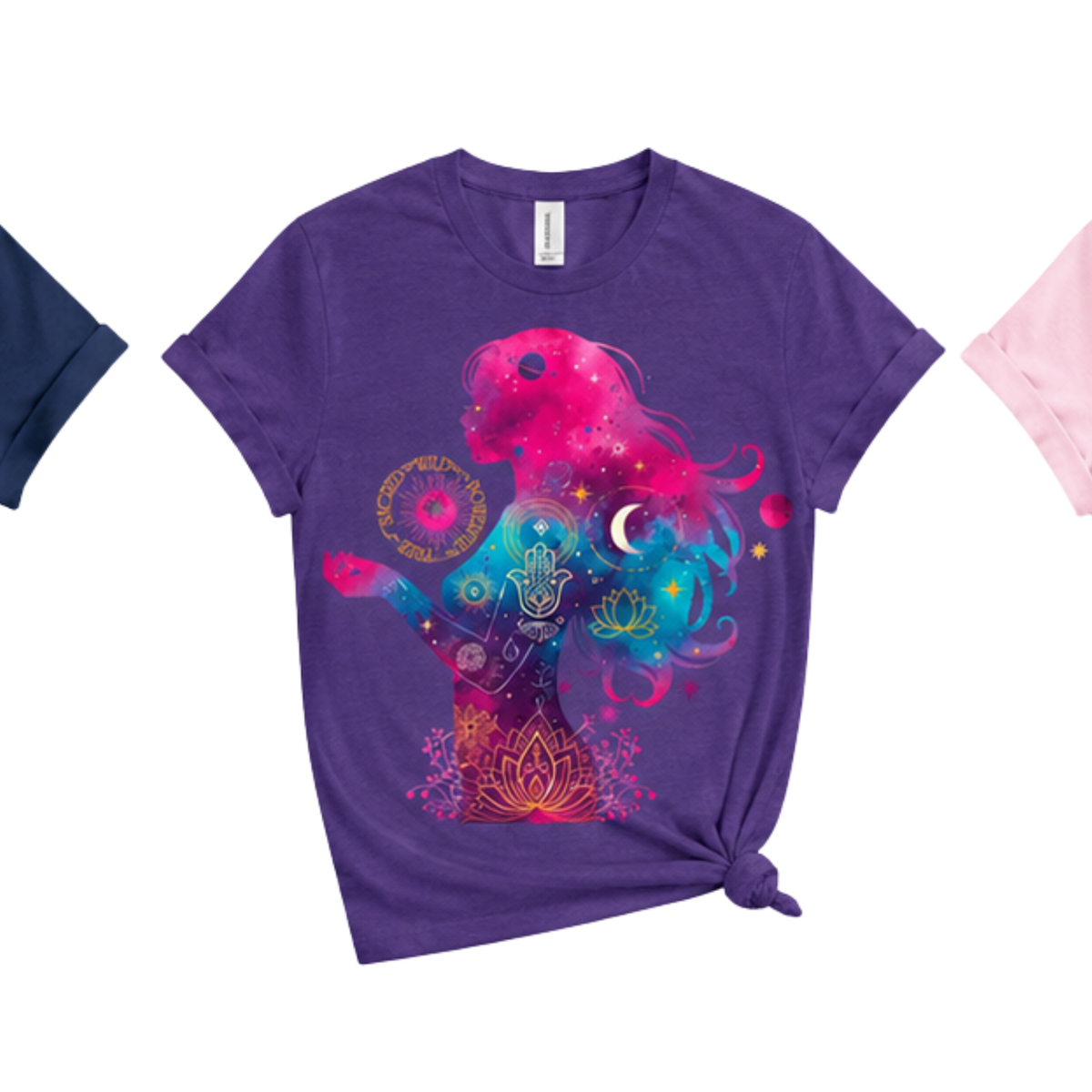 Sacred Wild Powerful Free – Spiritual Empowerment Graphic Tee