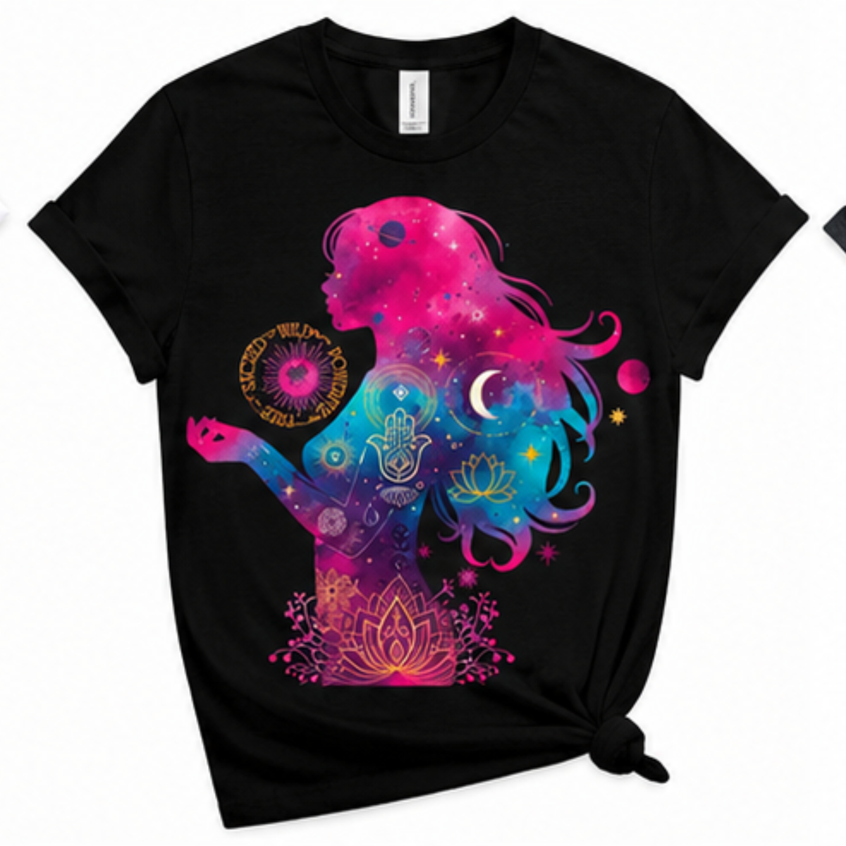 Sacred Wild Powerful Free – Spiritual Empowerment Graphic Tee