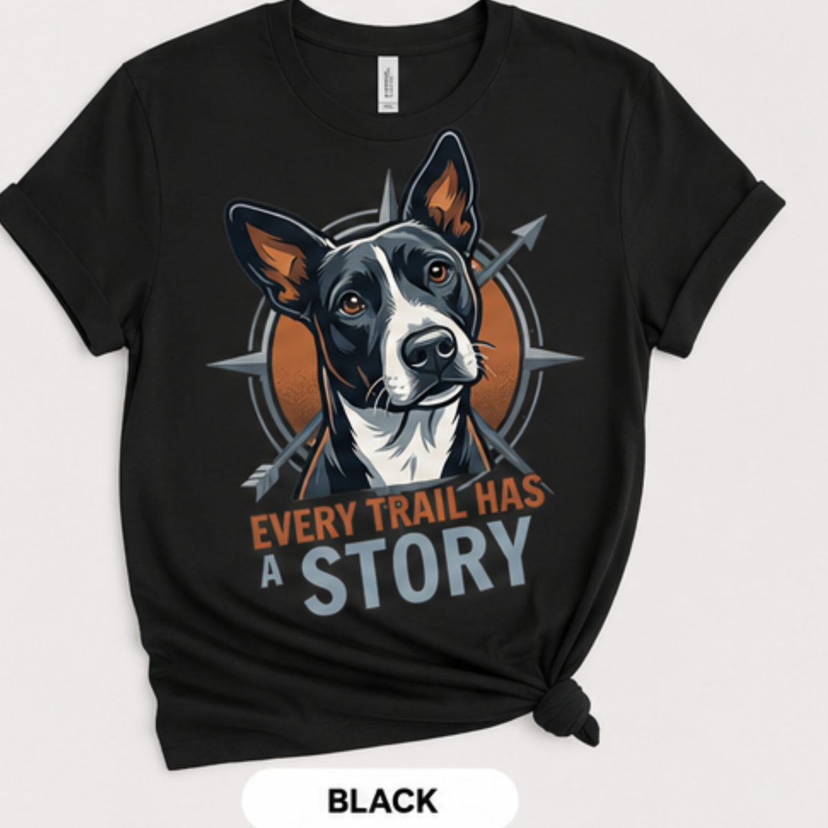 Every Trail Has a Story Dog Lover Graphic Tee