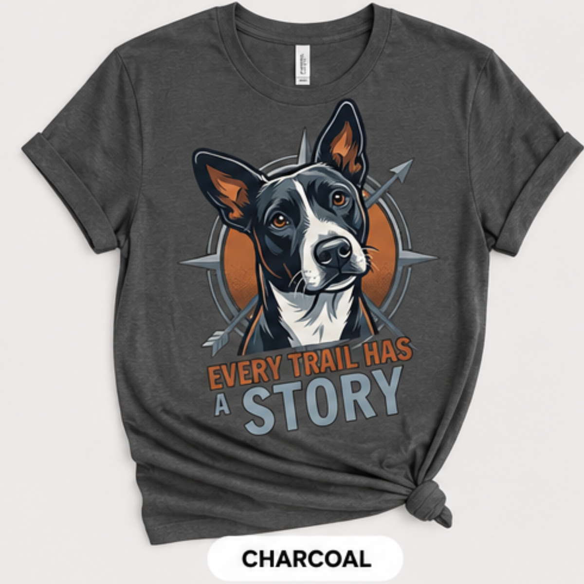 Every Trail Has a Story Dog Lover Graphic Tee