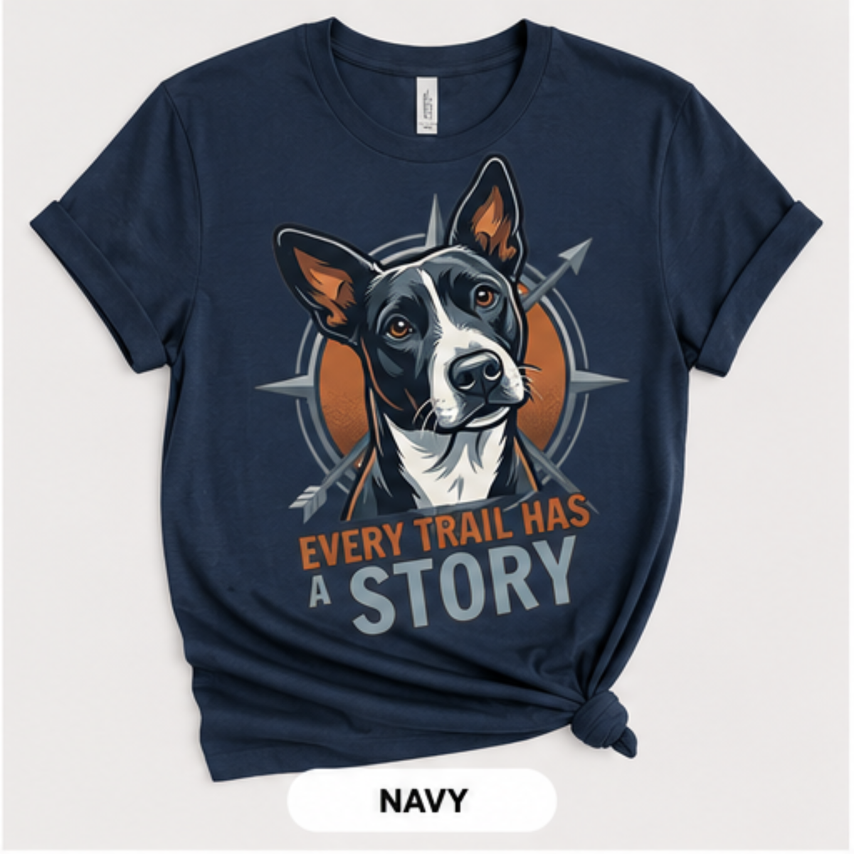Every Trail Has a Story Dog Lover Graphic Tee