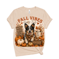 Fall Vibes Happy Tails Dog Lover T-Shirt