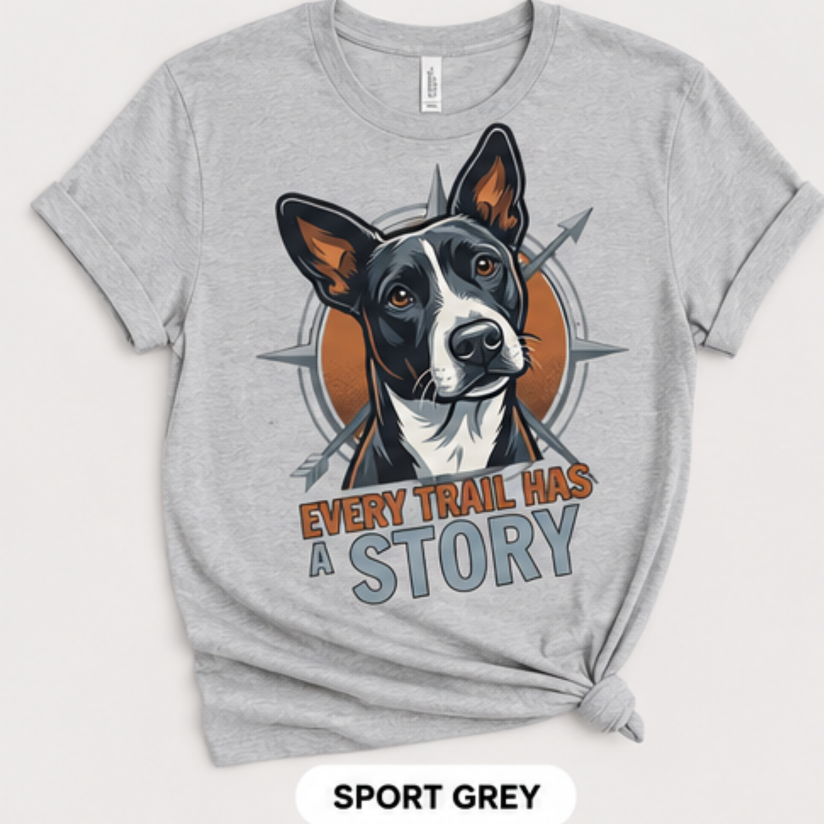 Every Trail Has a Story Dog Lover Graphic Tee