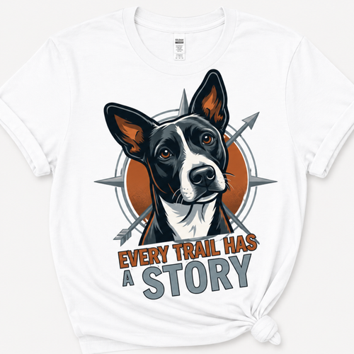 Every Trail Has a Story Dog Lover Graphic Tee